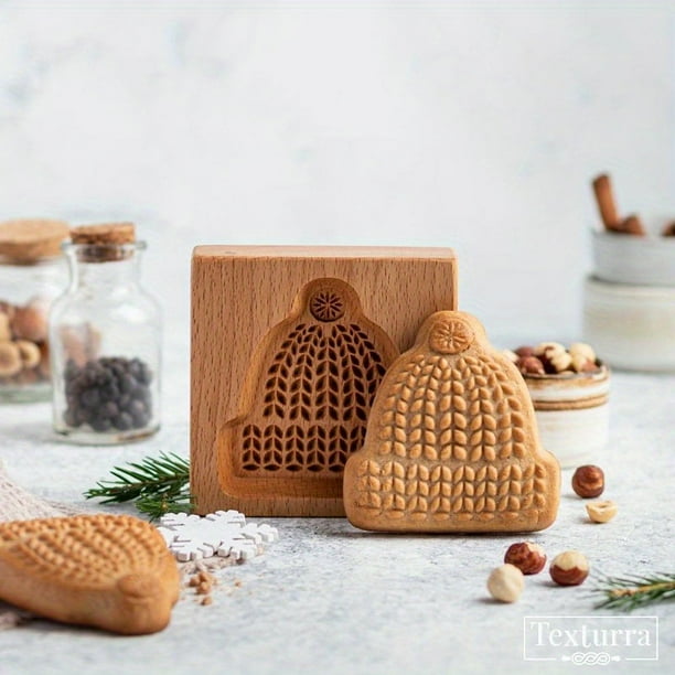 1pc, Easy Baking with Wooden Cookie Mold - Press Cookie Stamp for Perfectly Shaped Treats - Kitchen Gadgets and Accessories for Home Bakers
