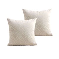 Genérico - Pack De 2 Fundas De Cojines Diseño Maillard 45Cm X 45 Cm Beige