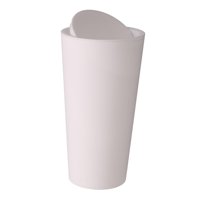 Magideal - Bote De Basura Pequeño, Bote De Basura Para Vehículos, Bote De Basura De Bolsillo, Contenedor De Basura, Bote De Basura Para Automóviles Para Baño, To Blanco