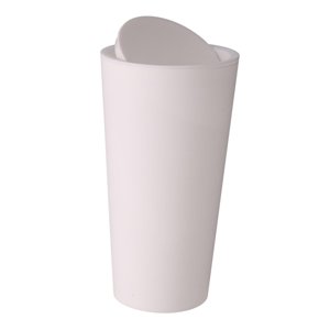 Magideal - Bote De Basura Pequeño, Bote De Basura Para Vehículos, Bote De Basura De Bolsillo, Contenedor De Basura, Bote De Basura Para Automóviles Para Baño, To Blanco