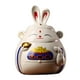 thumbnail image 1 of Rabbit Piggy Bank Collection Escultura Adorno Para La Decoración Del Hogar De Año Nuevo Blanco, 1 of 3