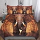 thumbnail image 1 of Juego de funda nórdica con estampado de elefante, ropa de cama decorativa con impresión 3D, funda de edredón con estampado creativo y cremallera oculta, juegos de ropa de cama para niños, ad, 1 of 3