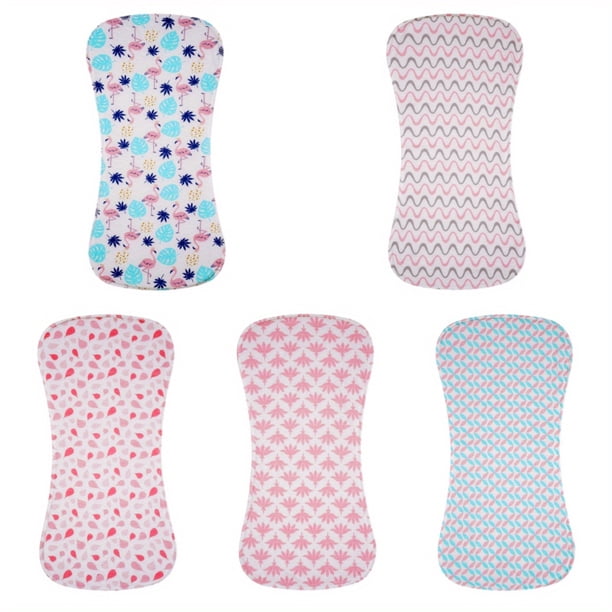 5 Pack Cotton Baby Burp Cloths Extra Absorbent Soft For Baby Boys And Girls