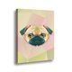 thumbnail image 1 of Canvas Pug Geometrico 70x50cms, 1 of 1