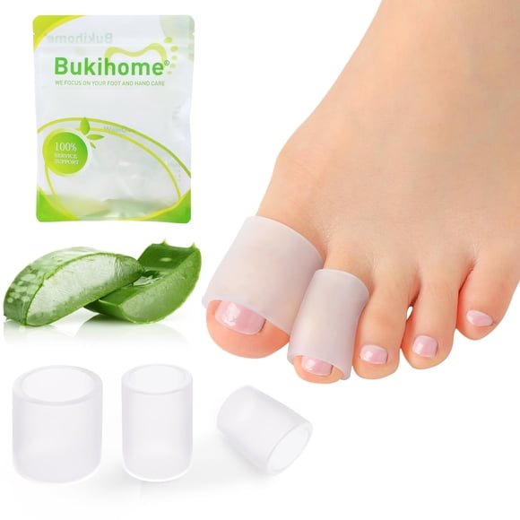 Protectores de dedos Bukihome con extracto de aloe vera de silicona, paquete de 14