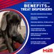 thumbnail image 4 of Dispensador de golosinas y juguete masticable para perros SodaPup MuttsKickButt Skull, 4 of 9