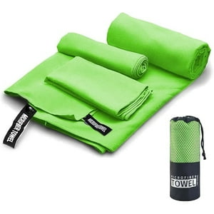 Veat00L - Set De 3 Toallas De Microfibra De Secado Rápido Para Deportes Y Gimnasio (76 * 152 Cm + 40 * 80 Cm + 38 * 38 Cm)