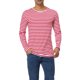 thumbnail image 1 of INSPIRE CHIC Camiseta de Hombre Cuello Redondo a Rayas Manga Larga Jersey Top 34 Blanco Rojo, 1 of 7