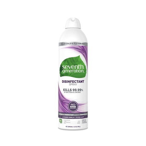 Seventh Generation - Spray Desinfectante De Lavanda Y Vainilla De Séptima Generación, 400 Ml