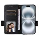 thumbnail image 3 of Funda Cartera para iPhone 16 Tapa Flip con Ranuras y Soporte Negro, 3 of 5