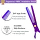 thumbnail image 3 of Juego de tijeras para cortar el cabello de 5,5 pulgadas, tijeras para entresacar y texturizar el cabello para peluquería o uso doméstico., 3 of 5