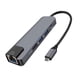 thumbnail image 3 of 5 en 1 Tipo C Hub a USB3.0 Adaptador HDMI 4K Gigabit Ethernet Rj45 Gris, 3 of 3