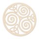 thumbnail image 2 of Colgante De Geometría Sagrada De Escultura De Pared De Madera Para Decoración De Boda De Yoga Nudo Triskele, 2 of 5