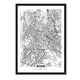 thumbnail image 1 of Cuadro Mapa Roma con Marco Negro 50x40 CM, 1 of 1