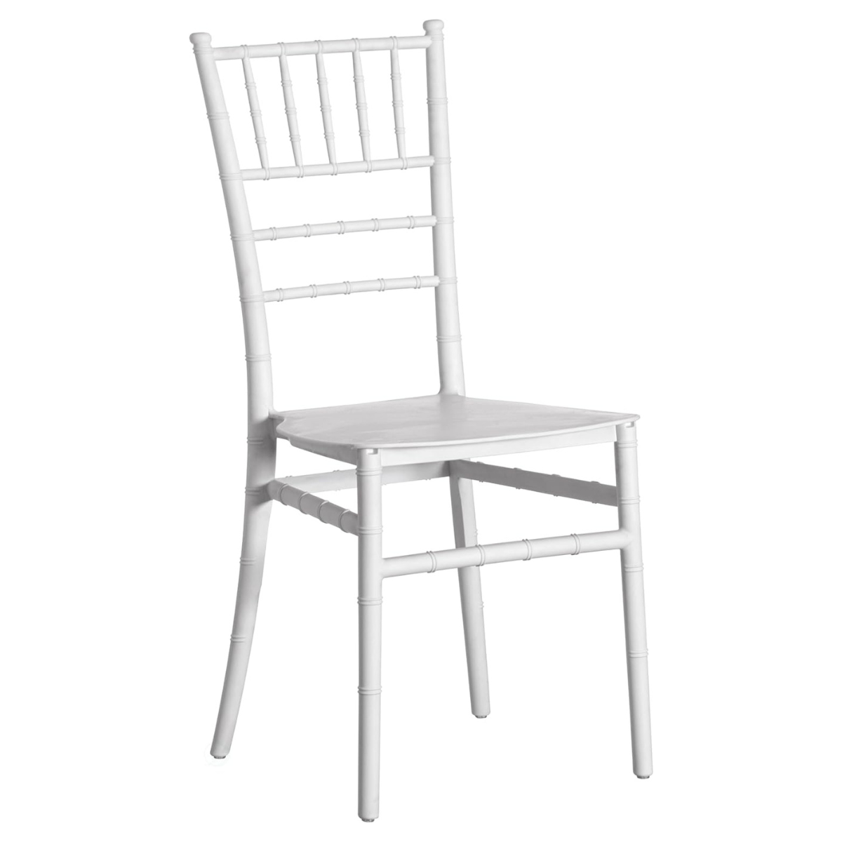 Moboi - Silla Chiavari Apilable Para Comedor Terraza Eventos Blanca