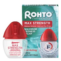Eye Drops Rohto Maximum Strength Enrojecimiento Relief 8H, 1 Paquete