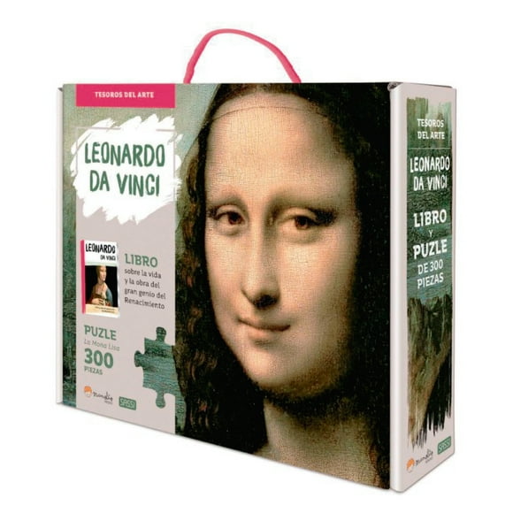 Libro y Puzzle Leonardo Da Vinci - La Monna Lisa