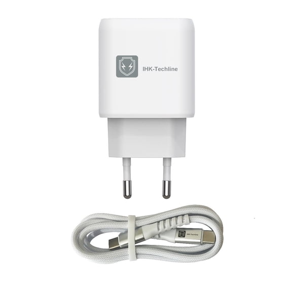Cargador 25w Carga Rápida con Cable C a C para Samsung y Android