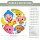 thumbnail image 2 of PLIM-theme Fitted Round Tablecloths Elastic Edged Table Covers Waterproof Table Cloth for Kitchen Holiday Party Tables Decor 120cm, 2 of 6