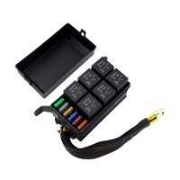Bothyi - Caja De Relé Genérica De 12 V, Fácil De Instalar, Reparar, Resistente Al Agua, Caja De Fusibles De Relé De 6 Vías