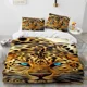 thumbnail image 1 of 3D Tiger Rose Leopard Animal Luxury Comforter Bedding Set,Duvet Cover Bed Set Quilt Cover Pillowcase Bedding Set Bed Sheets, 1 of 5