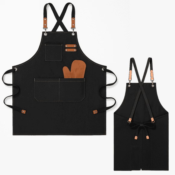 Pechera Delantal Cocina Barbacoa Parrilla Premium Peluquero Negro Batman