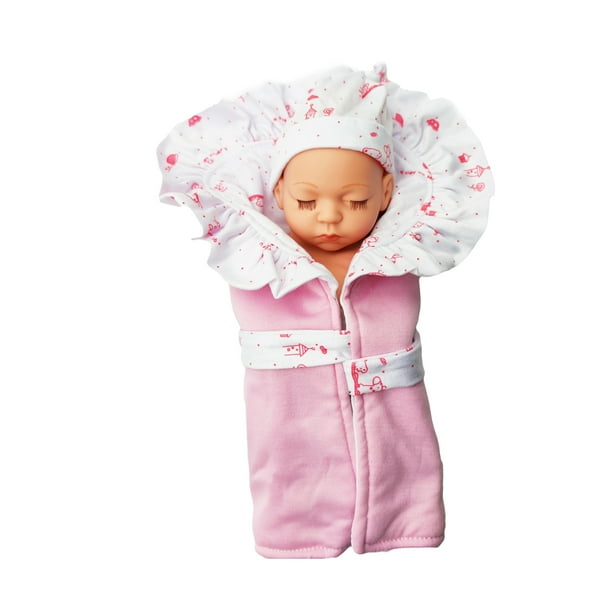30cm/11.8in Reborn Simulated Doll Toy Baby Rubber Girly Puppet Doll Embroidery Boy Toy