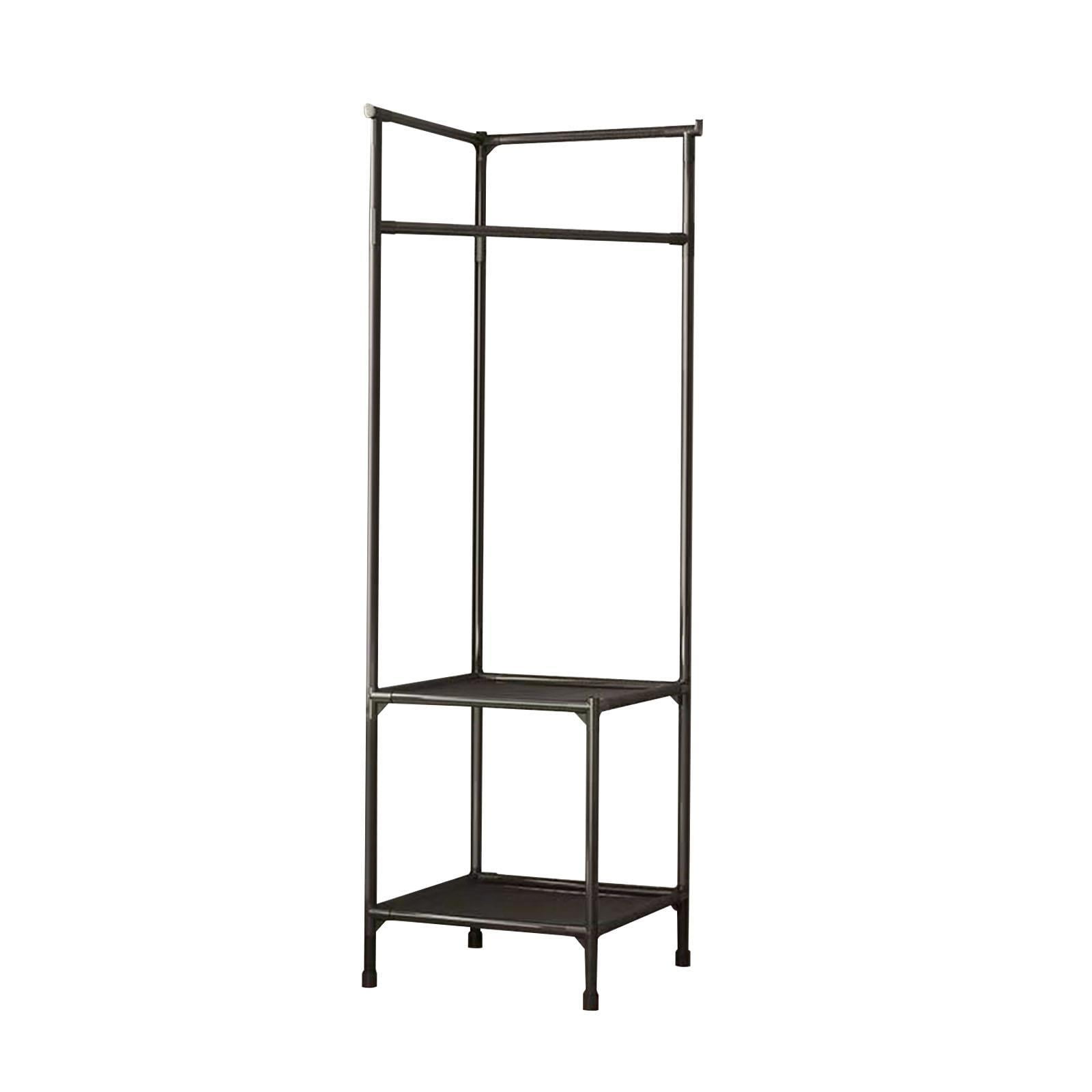 Bothyi - Perchero De Piso Bufanda Sombreros Suéteres Chaquetas Dormitorio Gran Capacidad Perchero Negro De Dos Capas