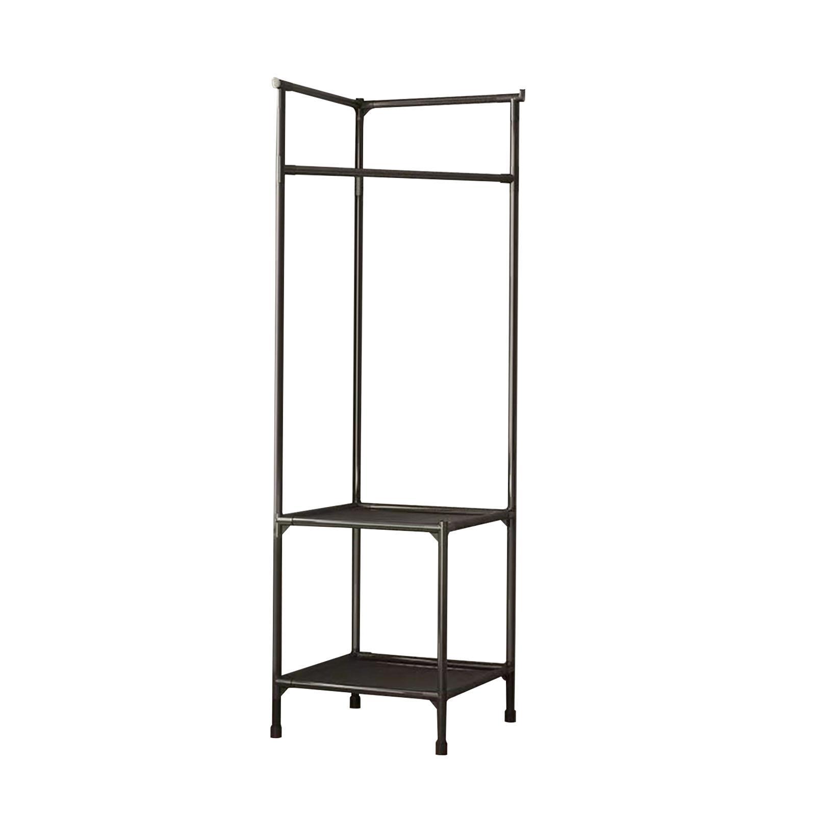 Bothyi - Perchero De Piso Bufanda Sombreros Suéteres Chaquetas Dormitorio Gran Capacidad Perchero Negro De Dos Capas