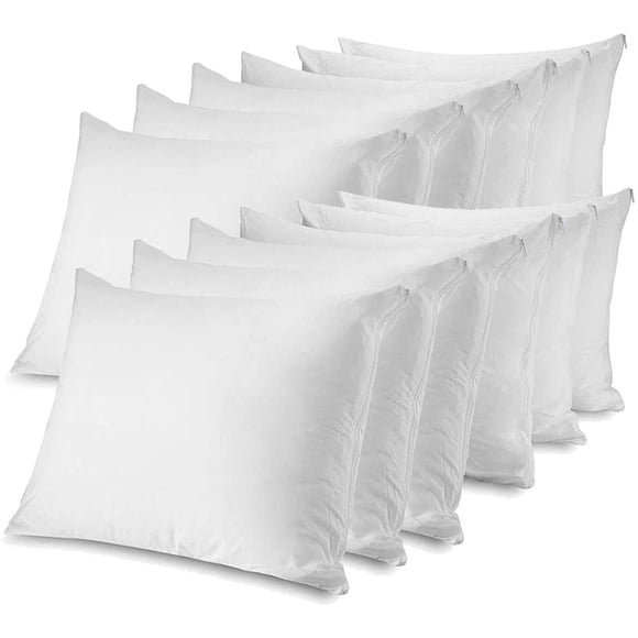 Juego de 12 protectores de almohada CIRCLESHOME, 100% algodón, tamaño queen