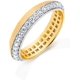 thumbnail image 1 of Anillos de Boda Delicados de Oro para Mujer con Acabado Cepillado Anillos de Plata Esterlina 925 Corte Redondo CZ Anillo de Diamante Simulado Anillos de Eternidad de Oro para Ella, 1 of 7