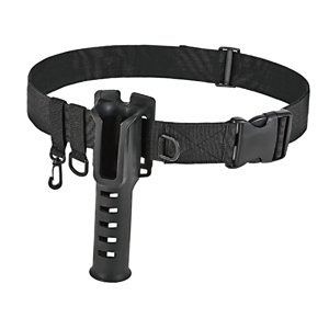 Ioensy - Soporte Para Caña De Pescar, Cinturón De Vadeo Ajustable Para Caña De Pescar, Fundición En Agua Salada, Negro