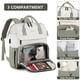 thumbnail image 3 of Mochila para portátil Focdod Women Work de 15.6 pulgadas con puerto USB, color beige, 3 of 8