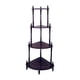 thumbnail image 1 of Soporte De Esquina Ore International De Madera De Cerezo De 4 Niveles, 1 of 4