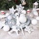 thumbnail image 4 of Set de decoración para árbol de Navidad ShareConn, 100 unidades, blanco, 4 of 6