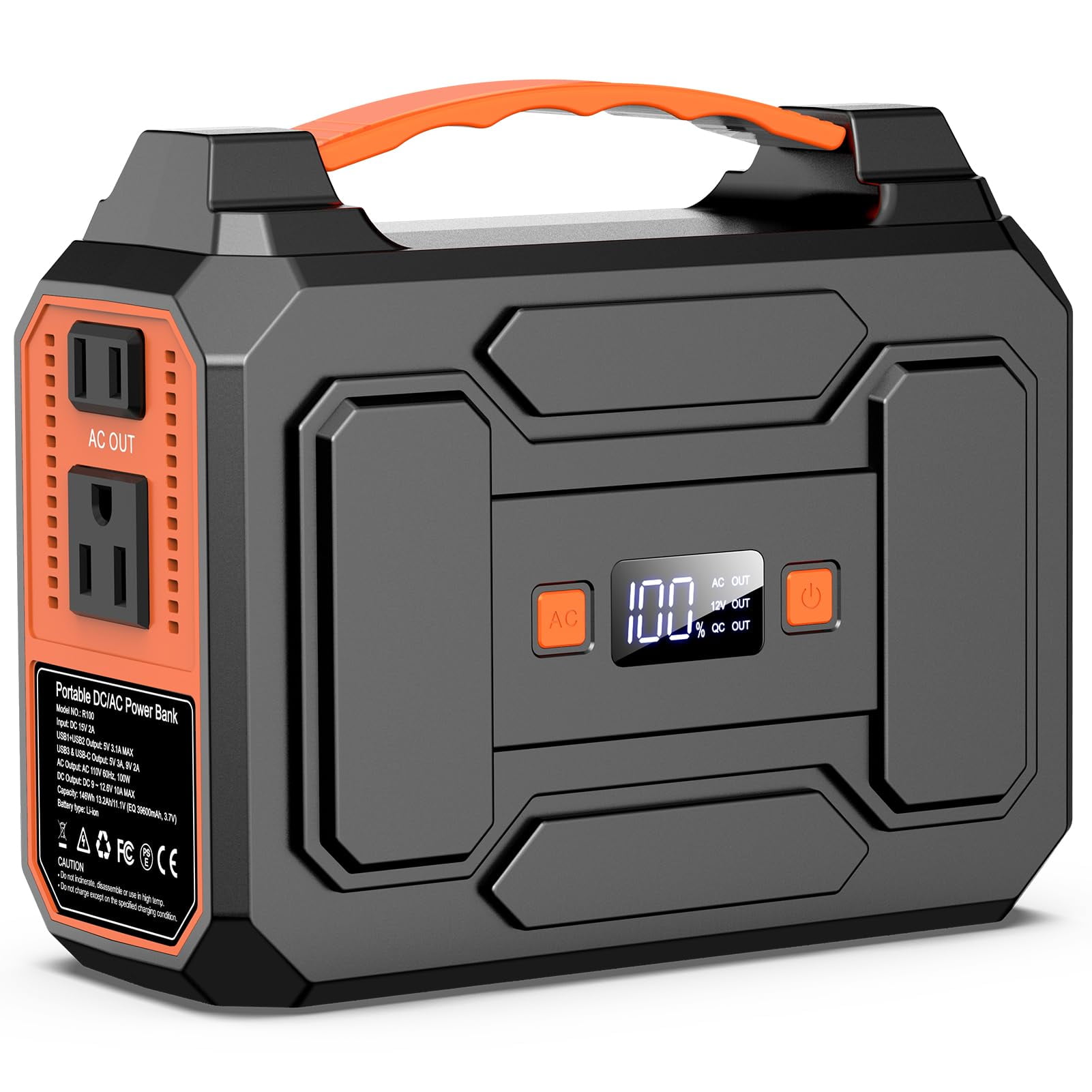 Estación De Energía Portátil Apowking R100 146wh 110v 1,5 Kg