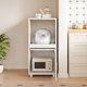 thumbnail image 3 of Mueble de Cocina Porta Microondas 40x35x88 cm Blanco con Puerta y Bandeja Extraíble, 3 of 4