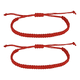thumbnail image 1 of Pulsera hilo pack 2 protección y suerte ajustable Rojo, 1 of 3