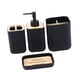 thumbnail image 3 of Accesorios de baño, organizador de baño, decoración de baño, regalo práctico, almacenamiento de artículos de tocador esenciales para tocador de Hotel, 010 negro, 3 of 5