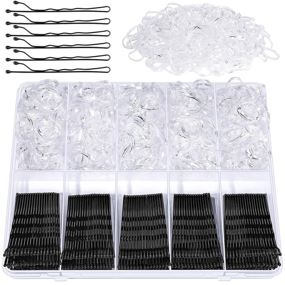 Kit de Horquillas YGDZ de 750 Piezas: 250 Horquillas Negras de 2 Pulgadas de Acero