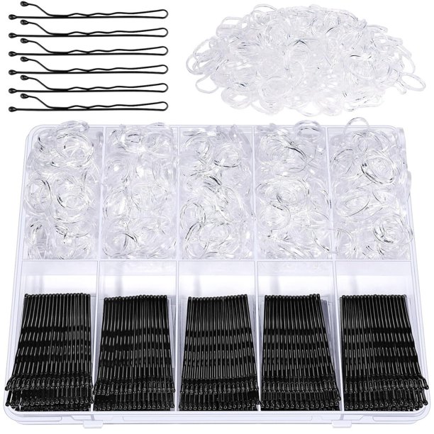 Kit de Horquillas YGDZ de 750 Piezas: 250 Horquillas Negras de 2 Pulgadas de Acero