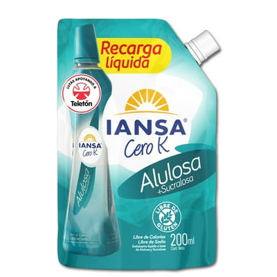 Endulzante Líquido Alulosa Doypack 200 Ml Iansa Cero K
