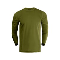 Snix - Polera Deportiva Dry Fit De Adulto Manga Larga Verde Musgo Talla S