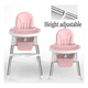 thumbnail image 2 of Silla comer Eshopangie 2 en 1 plegable color rosa, 2 of 3