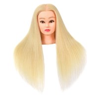 Ioensy - Exhibición Del Modelo De La Cabeza Del Maniquí De La Cosmetología Para Teñir El Cabello Permanente Que Se Encrespa Blanco