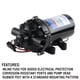 thumbnail image 3 of Bomba de diafragma Everflo EF5500-BOX 5.5 GPM 12 V 60 psi negra, 3 of 7
