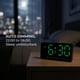thumbnail image 5 of REGALWOVEN Reloj Despertador Digital Dual, Pantalla de Números Grandes, Relojes de Pared Regulables, Temperatura, Día de la Semana, Alarmas de Escritorio DST Rosa 8.3"L x 1.2"W x 4.3"H, 5 of 7