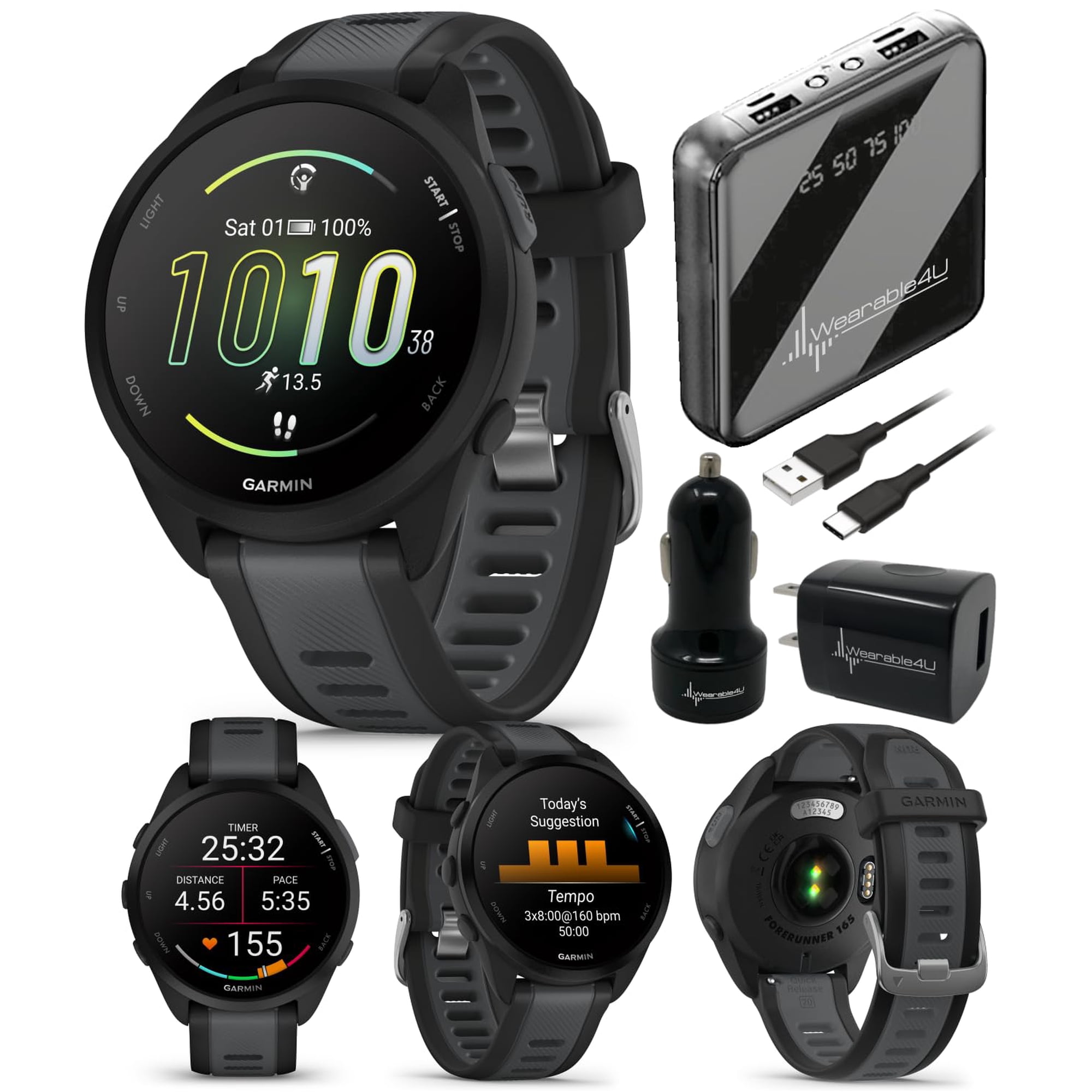 Wearable4u Garmin Forerunner 165 Reloj Inteligente Para Running Amoled