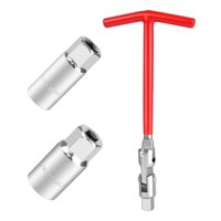 Ioensy - Llave De Vaso Universal Para Bujía, Piezas De Motocicleta Y Coche, Enchufe De 16Mm Y 21Mm