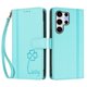thumbnail image 3 of Funda Cartera Trébol para Samsung Galaxy S25 Ultra con Ranuras Tarjetas y Carga Inalámbrica Verde menta, 3 of 6